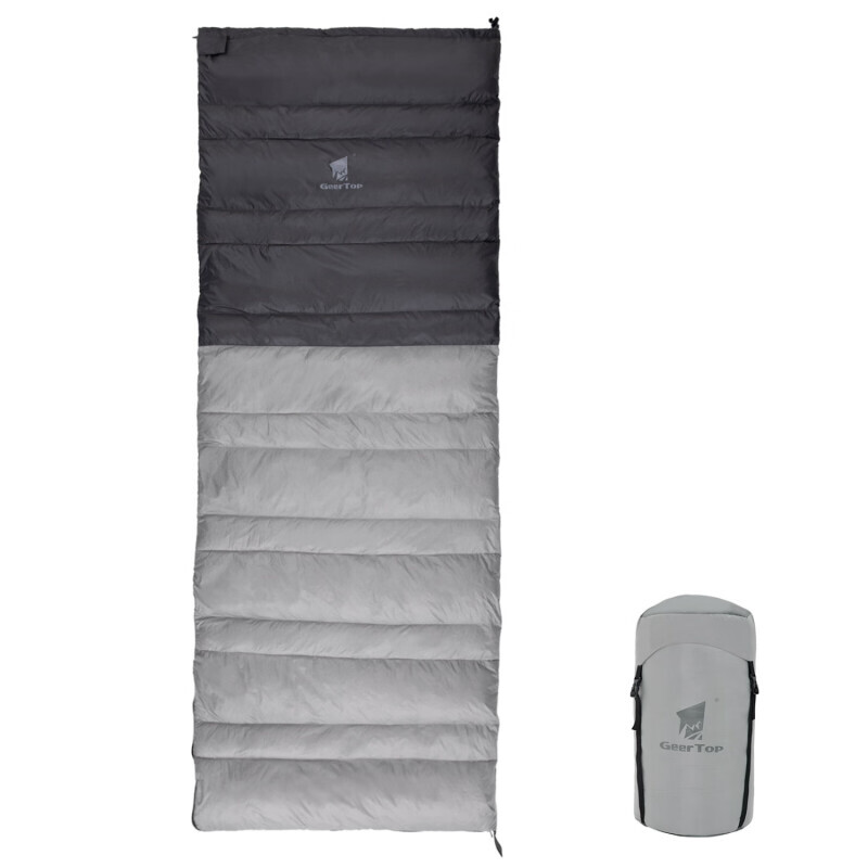 Yjhome ветровой спальный мешок для отдыха на природе, походное одеяло, легко носить с собой, легкий теплый спальный мешок, темно-серый, 200*72 см