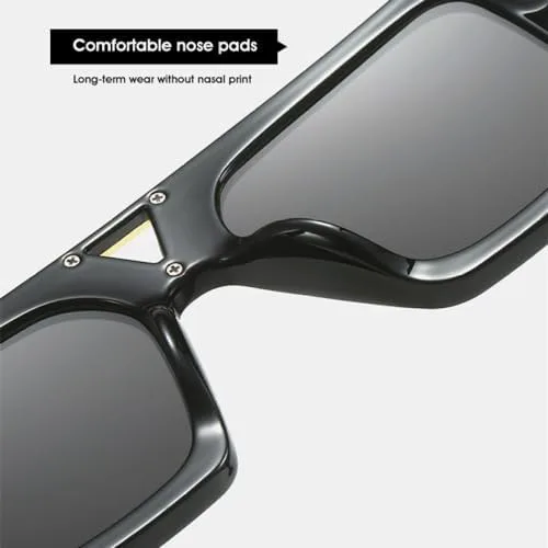 Модные квадратные солнцезащитные очки с плоской верхней частью и металлическим сердечком. Трендовые модели с защитой от УФ-излучения UV400 MTZJH, Black Grey
Модные квадратные солнцезащитные очки с плоской верхней частью и металлическим сердечком. Трендовые модели с защитой от УФ-излучения UV400 MTZJH, Black Grey