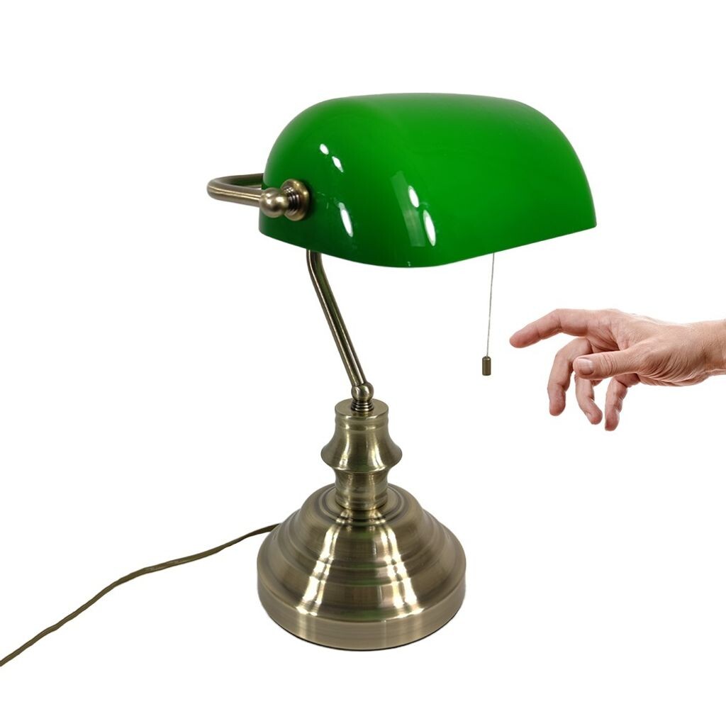 Настольная лампа Bankerslamp с ручным выключателем E27, абажур из античной латуни, зеленый рабочий прикроватный столик Dapo Leuchten, бронза
Настольная лампа Bankerslamp с ручным выключателем E27, абажур из античной латуни, зеленый рабочий прикроватный столик Dapo Leuchten, бронза