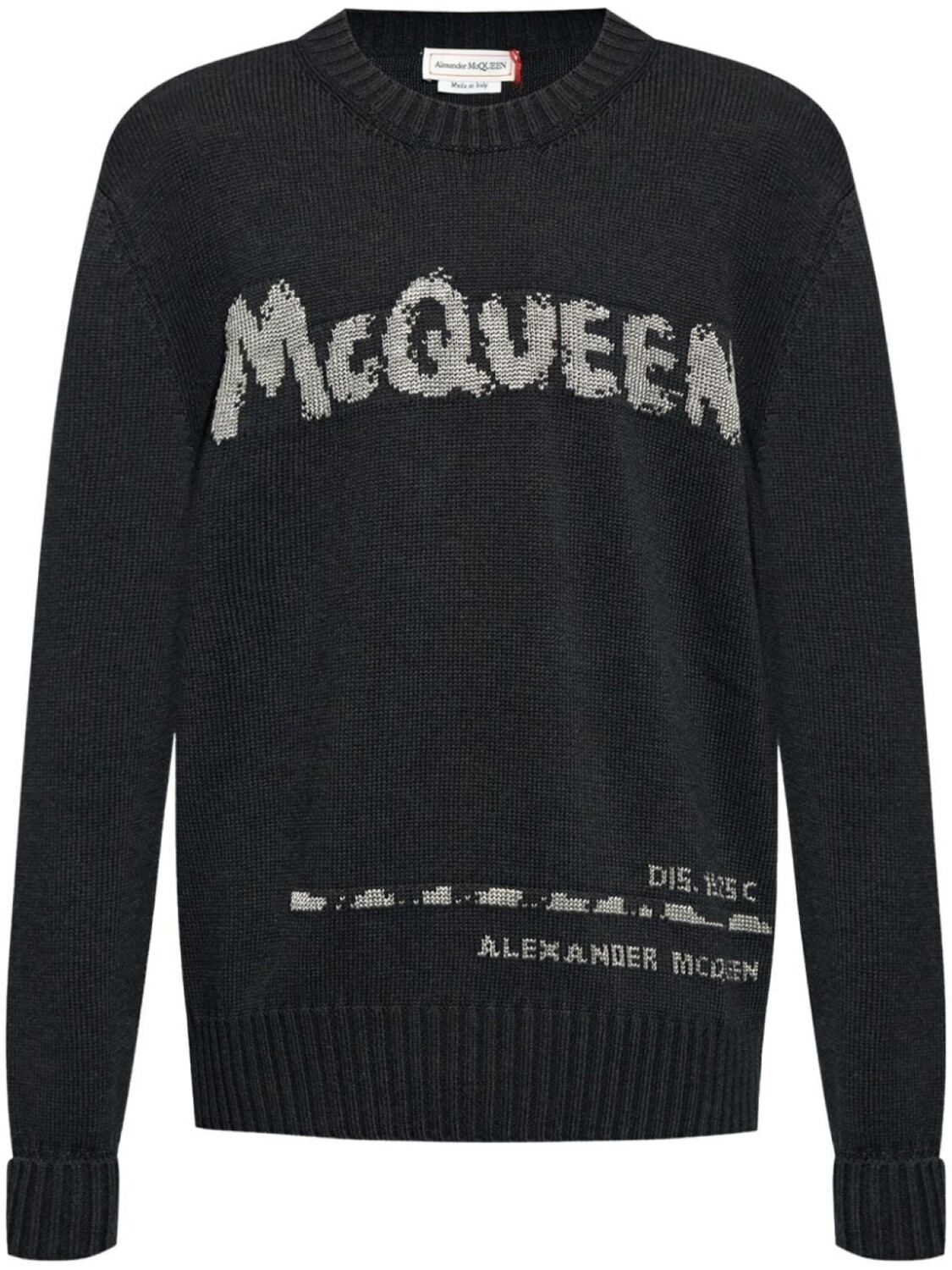 Alexander McQueen джемпер с логотипом, черный 
Alexander McQueen джемпер с логотипом, черный