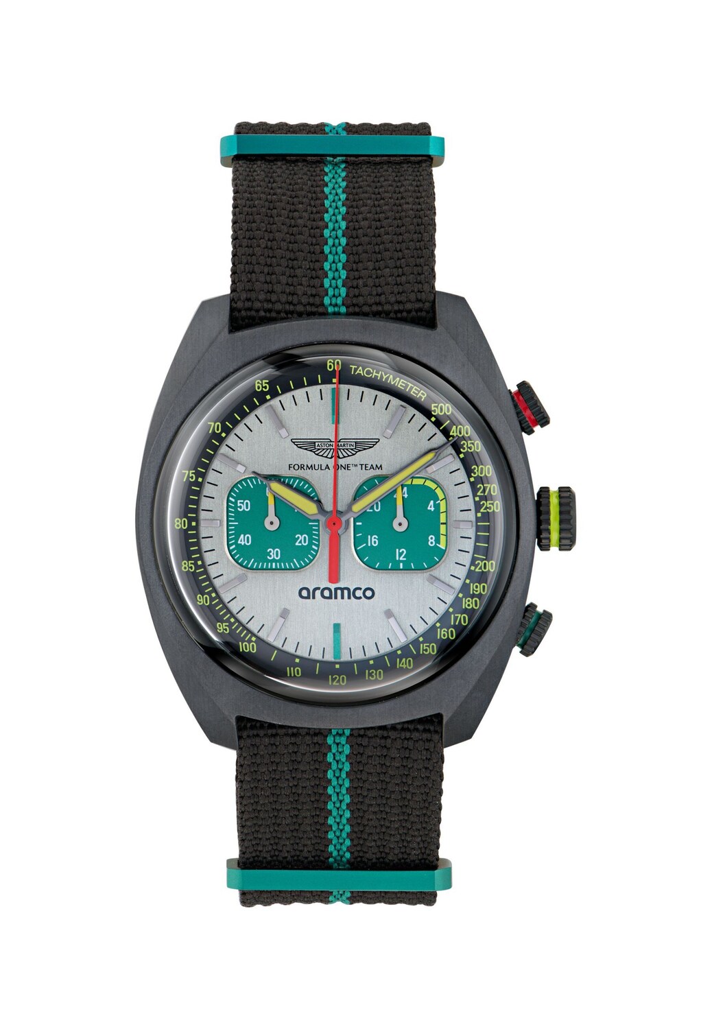 Aston Martin Aramco Formula One Team Часы Analog 'Dwf' в черном цвете
Aston Martin Aramco Formula One Team Часы Analog 'Dwf' в черном цвете