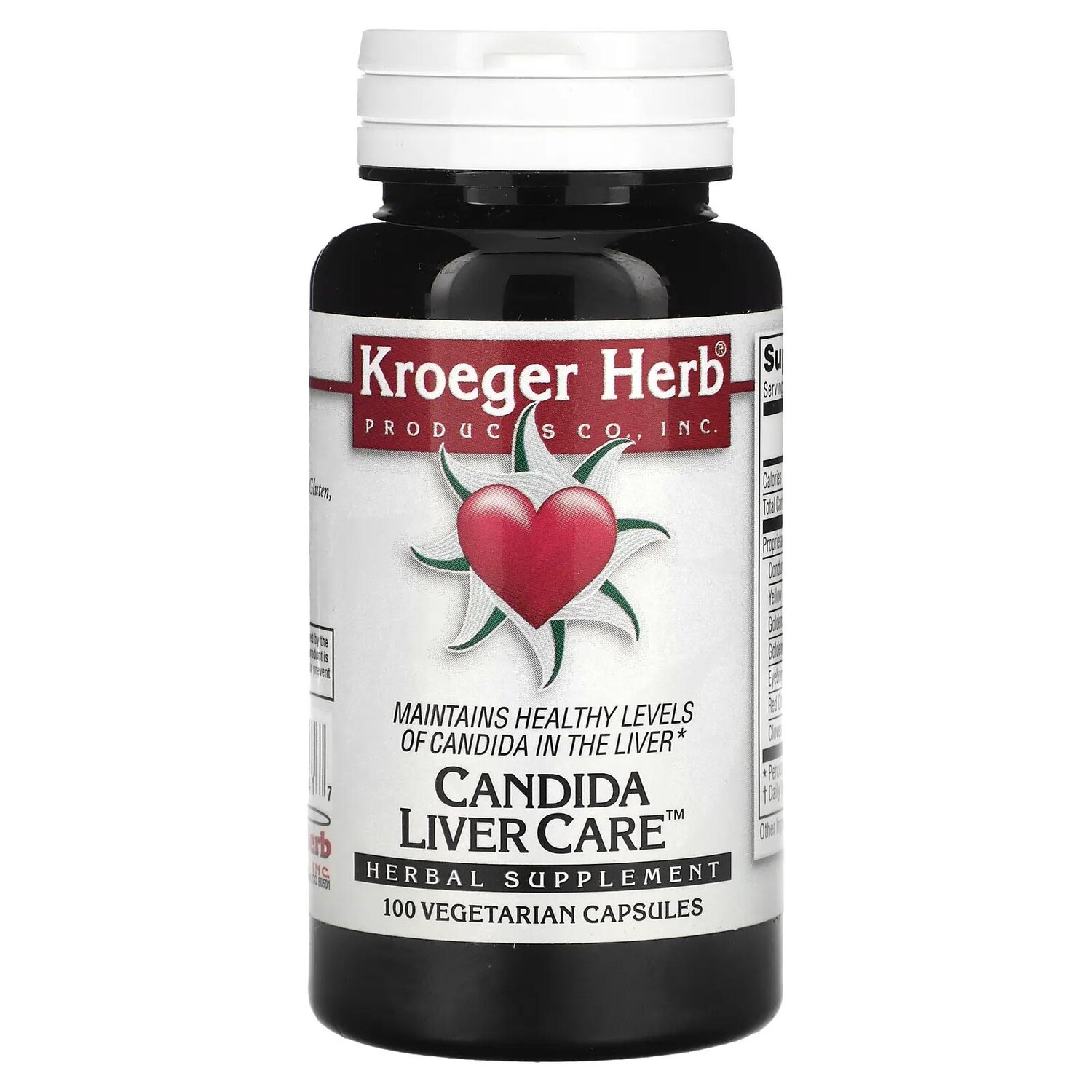 Kroeger Herb Co Candida Liver Care 100 Vegetarian Capsules
Kroeger Herb Co Candida Liver Care 100 Vegetarian Capsules
