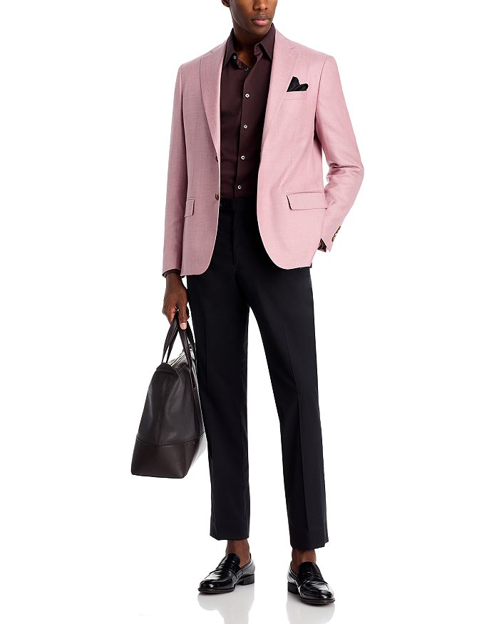 Приталенный спортивный пиджак из шерсти, шелка и льна Robert Graham, розовый
Приталенный спортивный пиджак из шерсти, шелка и льна Robert Graham, розовый