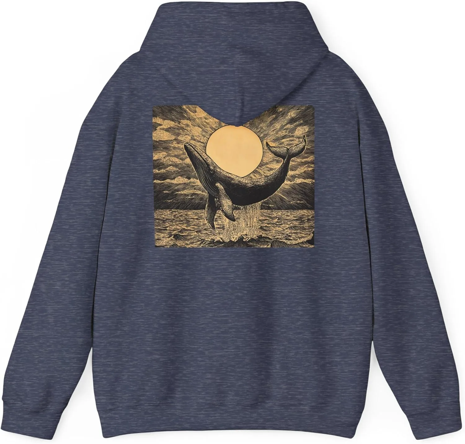 Толстовка с капюшоном и принтом Vintage Whale Leaping Against a Sunrise
Толстовка с капюшоном и принтом Vintage Whale Leaping Against a Sunrise