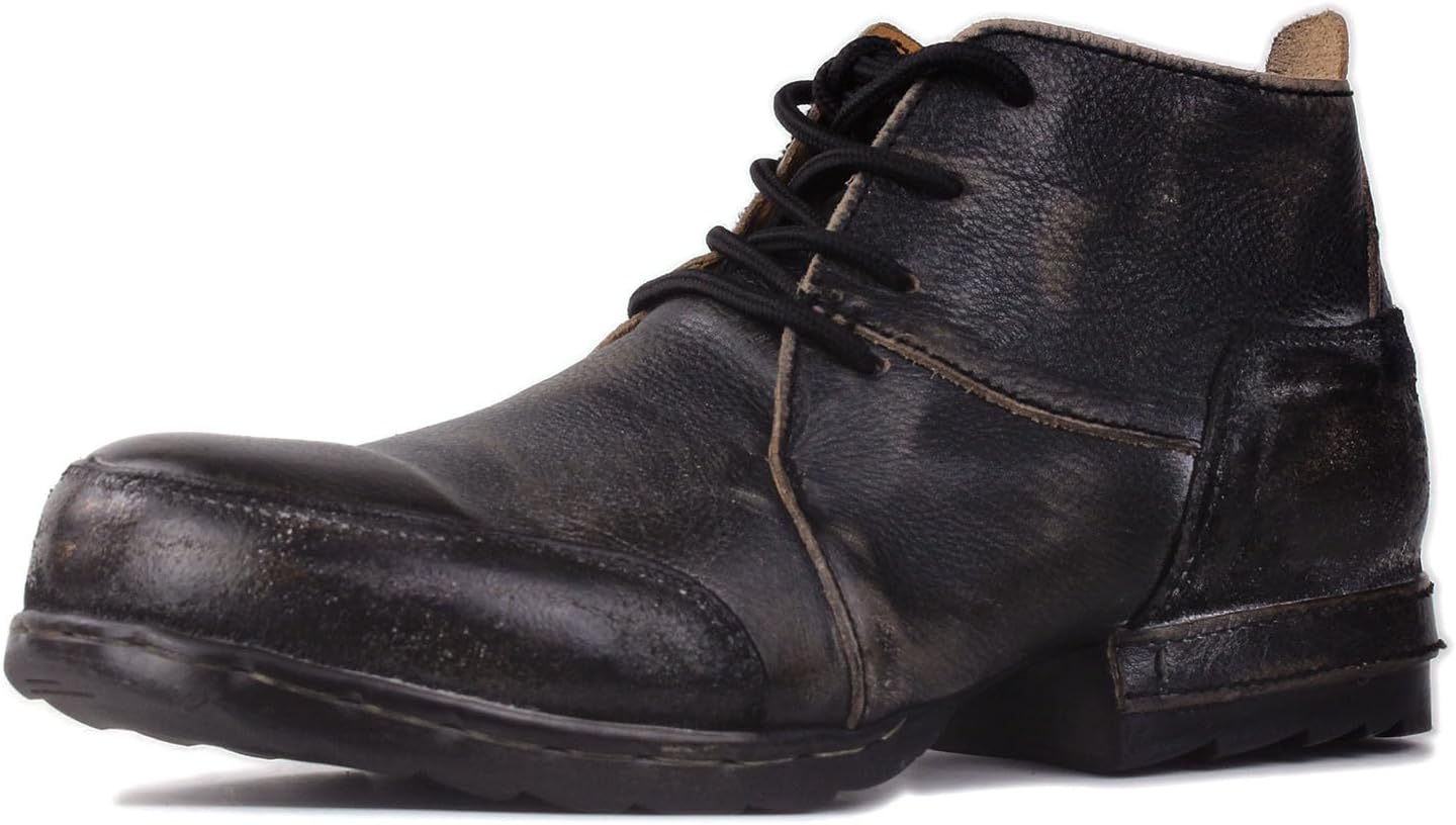 Мужские винтажные черные мото-ботинки OSSTONE, модные кожаные ботинки Чакка на шнуровке, повседневная обувь OS-6015-7-Vintage-US-R
Мужские винтажные черные мото-ботинки OSSTONE, модные кожаные ботинки Чакка на шнуровке, повседневная обувь OS-6015-7-Vintage-US-R