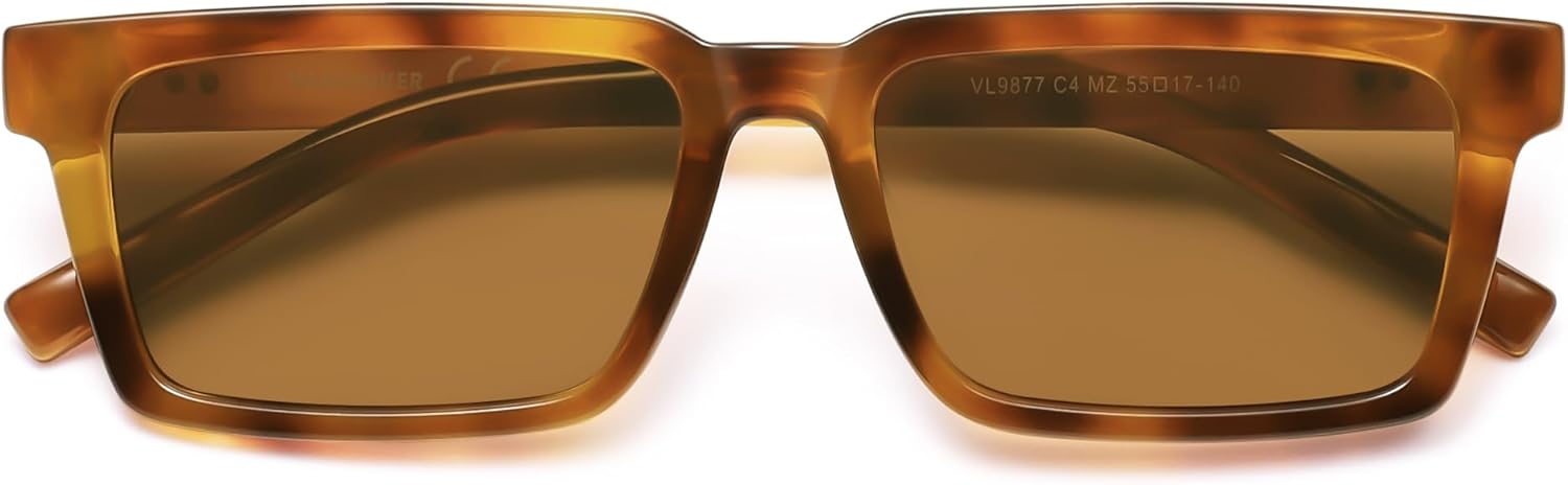 Солнцезащитные очки VANLINKER в стиле ретро, прямоугольные, поляризованные, для женщин и мужчин, модные, маленькие, стильные, в стиле 80-х и 90-х, квадратные, VL9877, C4 Yellow Tortoise Frame/Brown Lenses
Солнцезащитные очки VANLINKER в стиле ретро, прямоугольные, поляризованные, для женщин и мужчин, модные, маленькие, стильные, в стиле 80-х и 90-х, квадратные, VL9877, C4 Yellow Tortoise Frame/Brown Lenses
