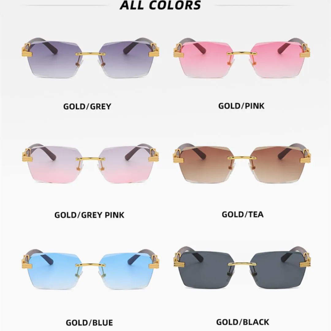 Солнцезащитные очки для мужчин и женщин - защита UV400 - безободковые линзы ярких цветов для занятий спортом на открытом воздухе и вождения DSVIGF, Gold-gray
Солнцезащитные очки для мужчин и женщин - защита UV400 - безободковые линзы ярких цветов для занятий спортом на открытом воздухе и вождения DSVIGF, Gold-gray