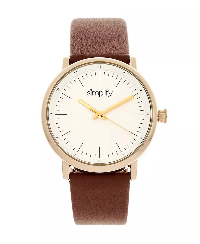 Кварцевые часы The 6200 с белым циферблатом, натуральная коричневая кожа, 39 мм Simplify, коричневый
Кварцевые часы The 6200 с белым циферблатом, натуральная коричневая кожа, 39 мм Simplify, коричневый