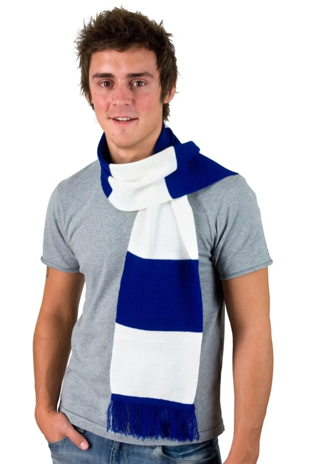 Тяжелый вязаный термозимний шарф Result, белый 
Тяжелый вязаный термозимний шарф Result, белый