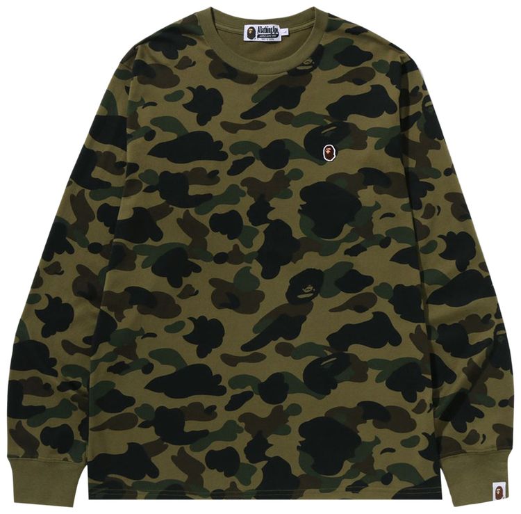 Футболка с длинными рукавами BAPE 1st Camo One Point, зеленая, зеленый
Футболка с длинными рукавами BAPE 1st Camo One Point, зеленая, зеленый