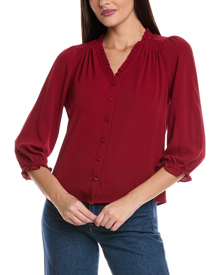 CeCe блузка с V-образным вырезом и рукавом три четверти, красный
CeCe блузка с V-образным вырезом и рукавом три четверти, красный