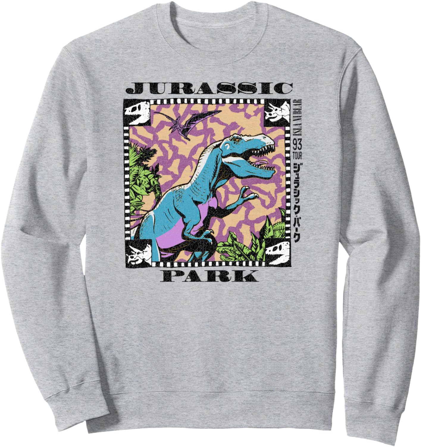 Толстовка с изображением ретро-фильма «Парк Юрского периода» (тираннозавр) Jurassic Park, серый
Толстовка с изображением ретро-фильма «Парк Юрского периода» (тираннозавр) Jurassic Park, серый