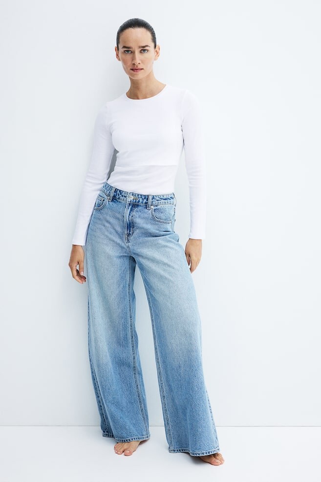 Рубашка для кормления Mama из хлопка H&M, белый 
Рубашка для кормления Mama из хлопка H&M, белый