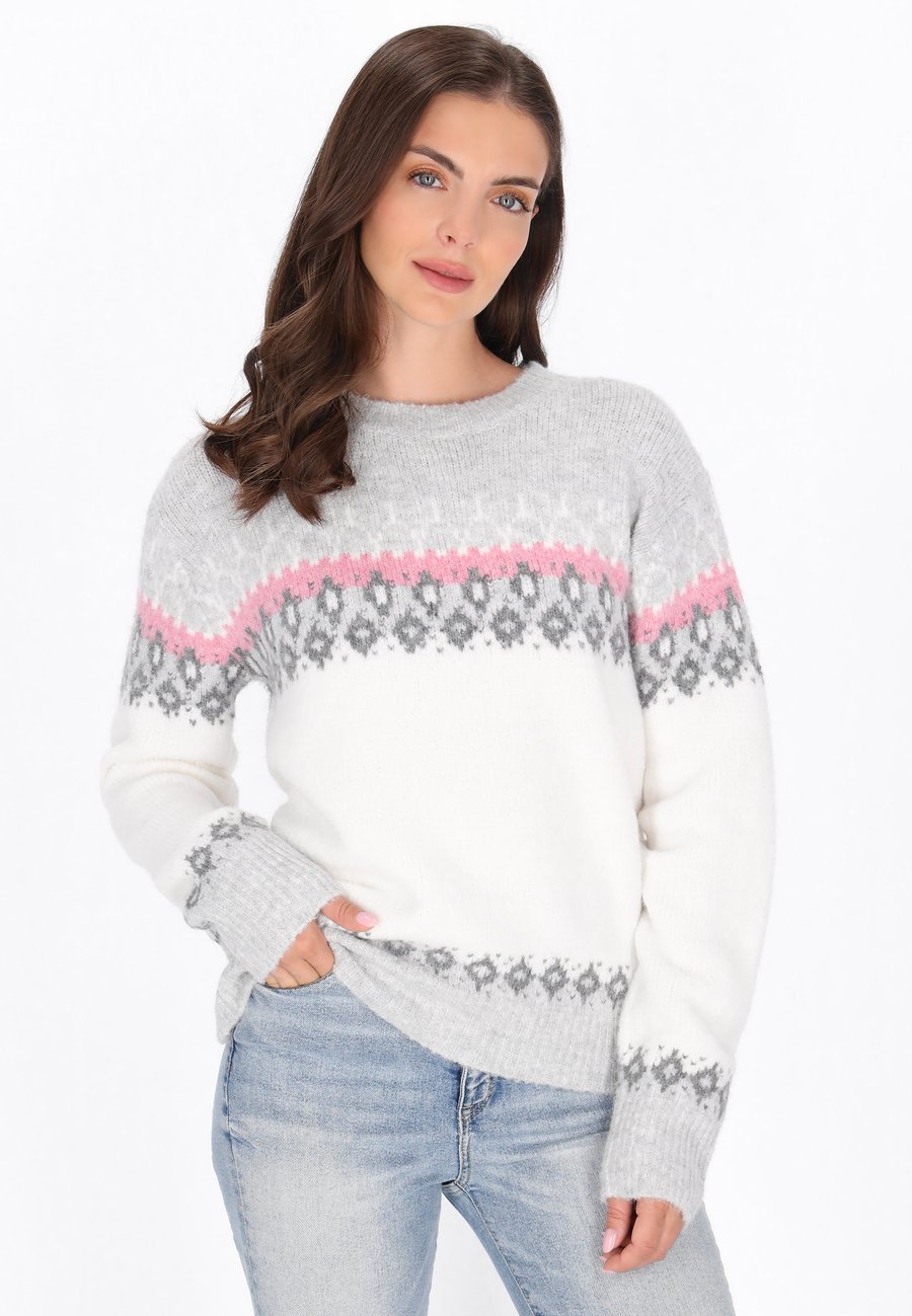 Джемпер usha Jumper, White Multicolor/Grey
Джемпер usha Jumper, White Multicolor/Grey