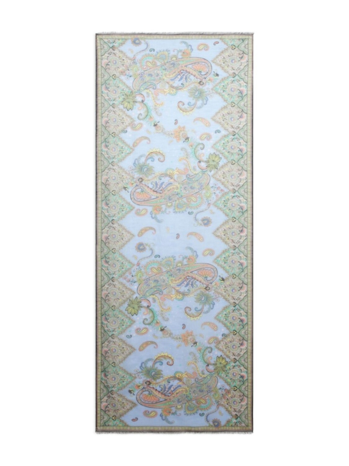 Шелковый шарф ETRO с узором в виде листьев, синий
Шелковый шарф ETRO с узором в виде листьев, синий