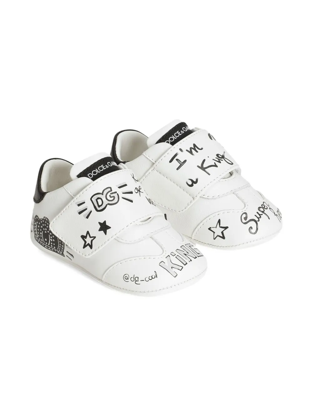 Кроссовки с ремешком и принтом граффити Dolce & Gabbana Kids, белый
Кроссовки с ремешком и принтом граффити Dolce & Gabbana Kids, белый