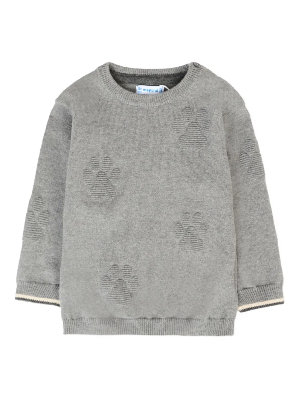 Свитер с круглым вырезом и принтом лап Mayoral, серый
Свитер с круглым вырезом и принтом лап Mayoral, серый