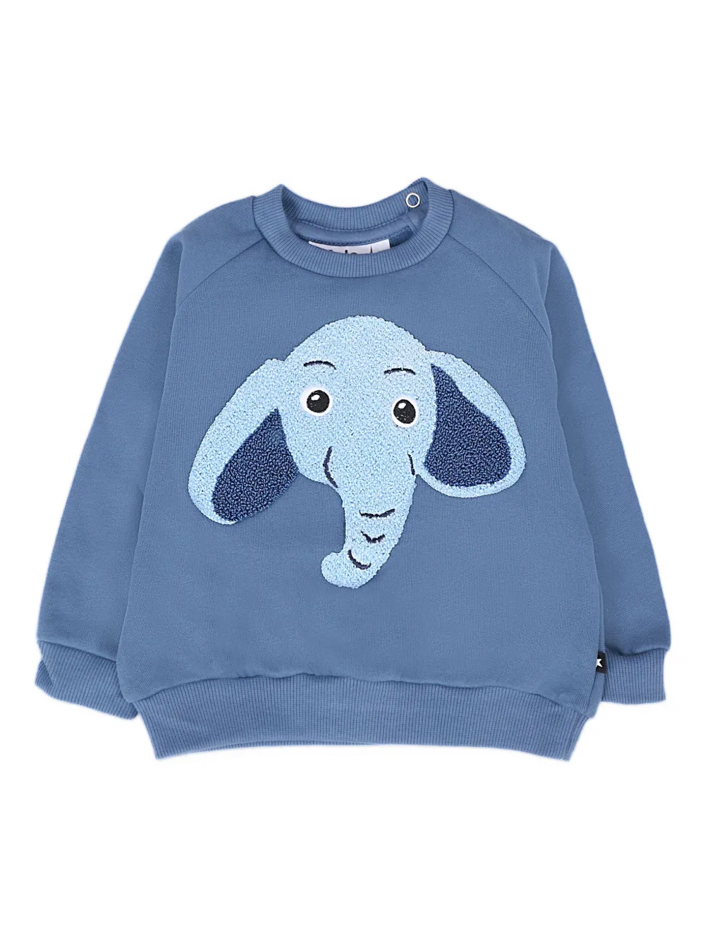 Толстовка с аппликацией в виде слона Molo, синий
Толстовка с аппликацией в виде слона Molo, синий