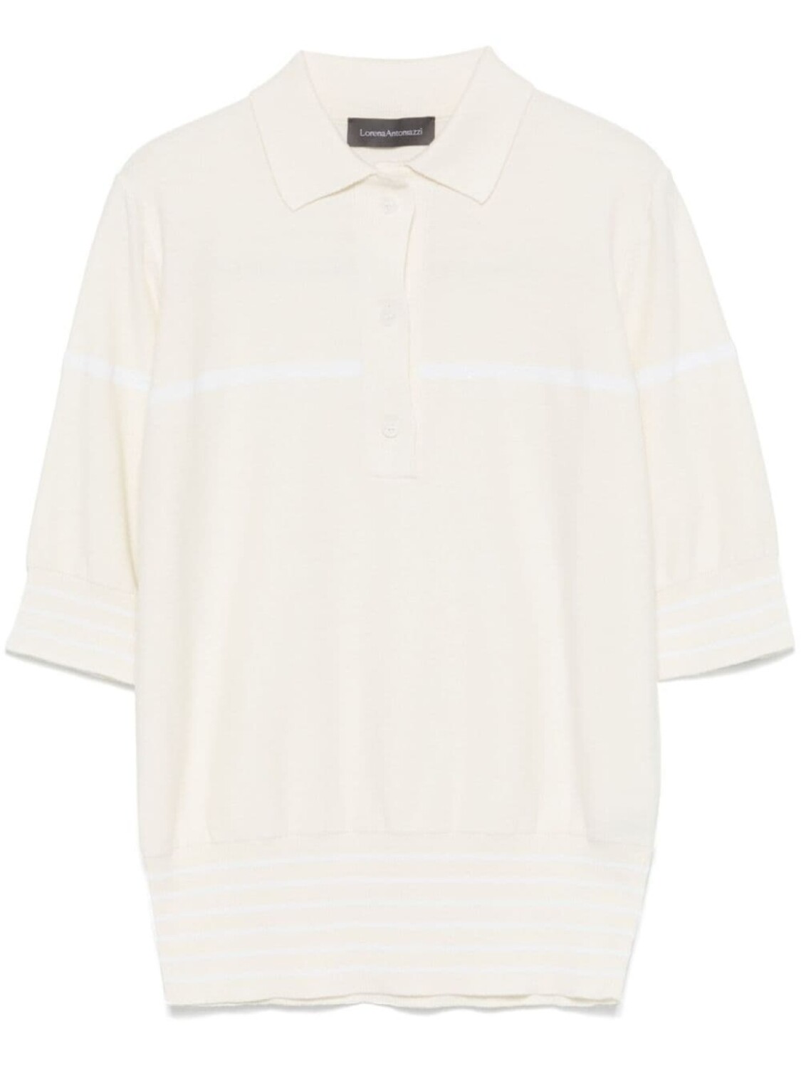 Топ-поло Lorena Antoniazzi изнаночной вязки, белый
Топ-поло Lorena Antoniazzi изнаночной вязки, белый