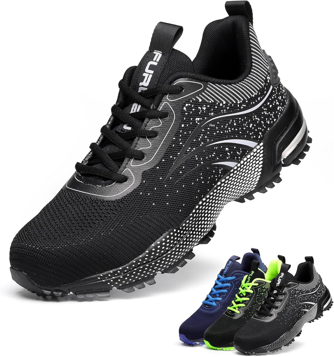 Стальные ботинки Furuian с защитным носком для мужчин и женщин Легкая рабочая обувь с комфортным стальным носком Кроссовки для склада и промышленности, черный
Стальные ботинки Furuian с защитным носком для мужчин и женщин Легкая рабочая обувь с комфортным стальным носком Кроссовки для склада и промышленности, черный