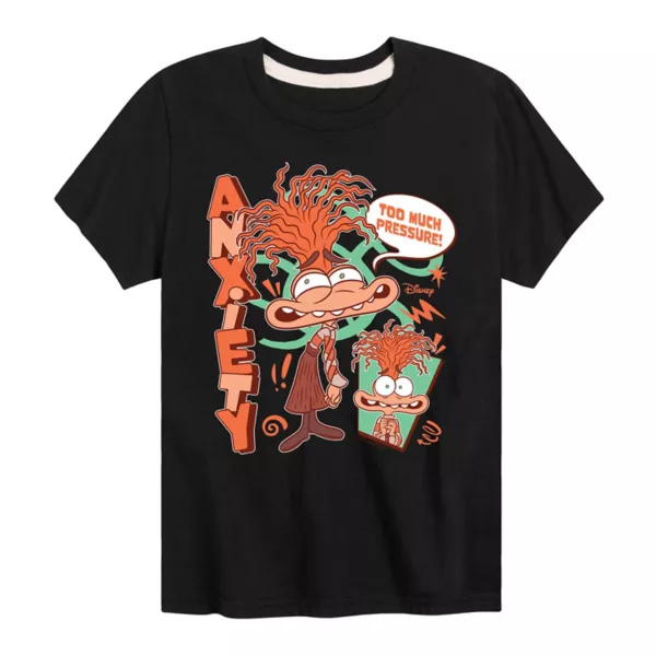 Футболка с принтом Inside Out 2 для мальчиков 8-20 лет "Тревога и слишком много давления" Disney / Pixar, черный
Футболка с принтом Inside Out 2 для мальчиков 8-20 лет "Тревога и слишком много давления" Disney / Pixar, черный