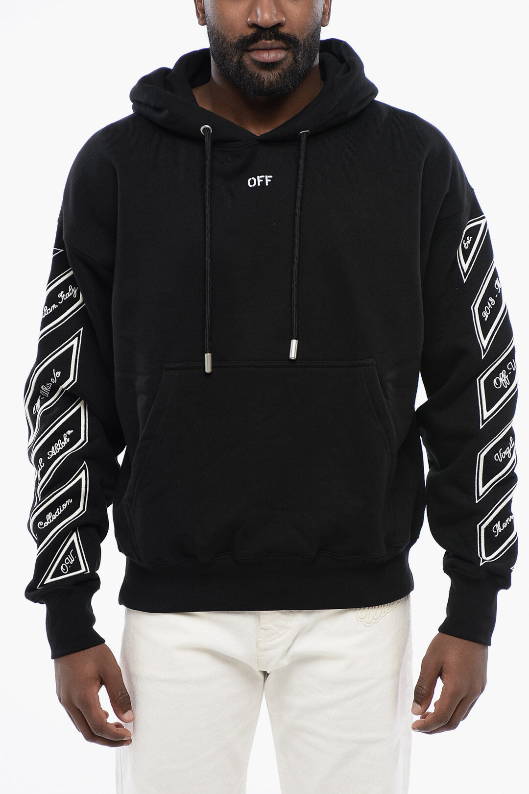 Толстовка с капюшоном для скейтбординга Varsity Diags белого цвета с накладным карманом Off-White
Толстовка с капюшоном для скейтбординга Varsity Diags белого цвета с накладным карманом Off-White