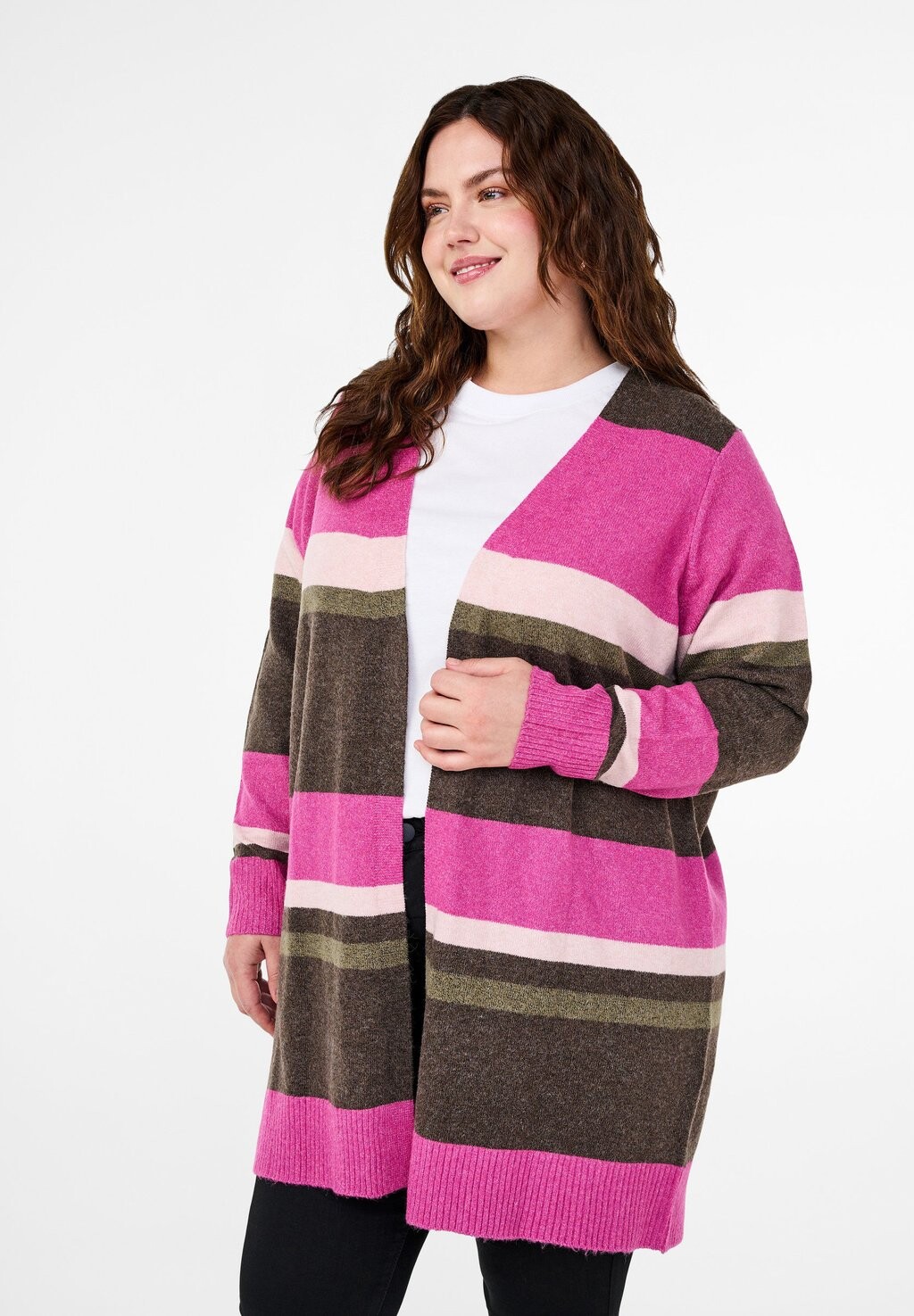 Кардиган LANGE MIT BREITEN STREIFEN Zizzi, пестрый розовый
Кардиган LANGE MIT BREITEN STREIFEN Zizzi, пестрый розовый