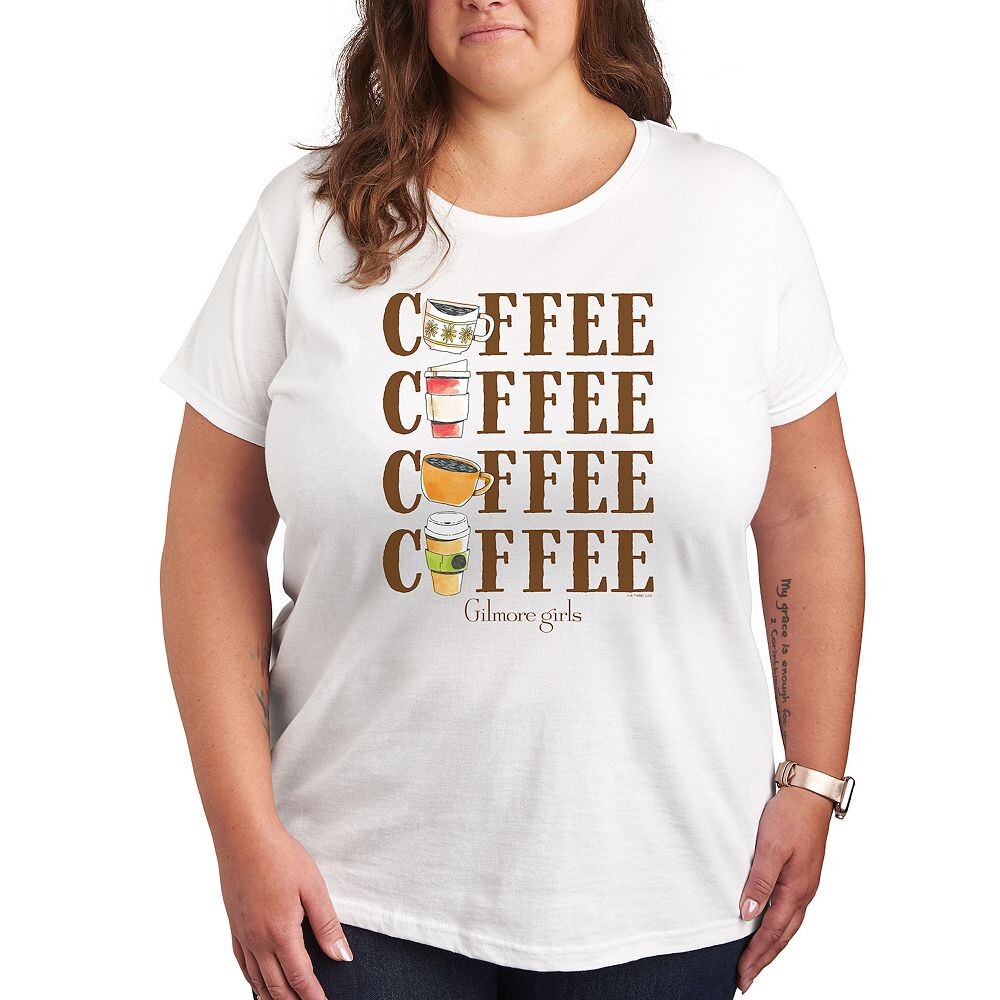 Футболка Plus Gilmore Girls Coffee с повторяющимся рисунком Licensed Character, белый
Футболка Plus Gilmore Girls Coffee с повторяющимся рисунком Licensed Character, белый