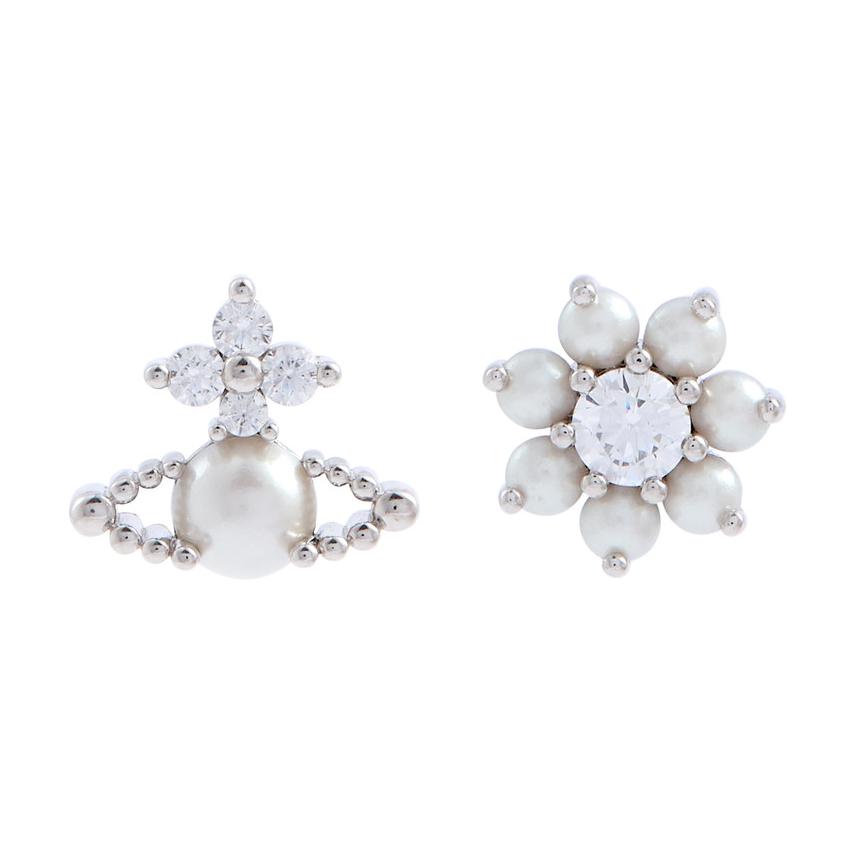Vivienne Westwood Искусственный жемчуг, серебряные серьги-гвоздики с кристаллами для женщин
Vivienne Westwood Искусственный жемчуг, серебряные серьги-гвоздики с кристаллами для женщин