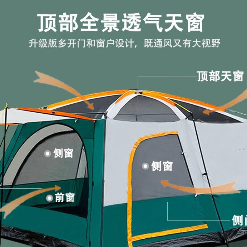 Yjhome палатка для отдыха на открытом воздухе, полный набор из двух спален и одной палатки для гостиной, портативная парковая палатка, маленькая зеленая
Yjhome палатка для отдыха на открытом воздухе, полный набор из двух спален и одной палатки для гостиной, портативная парковая палатка, маленькая зеленая