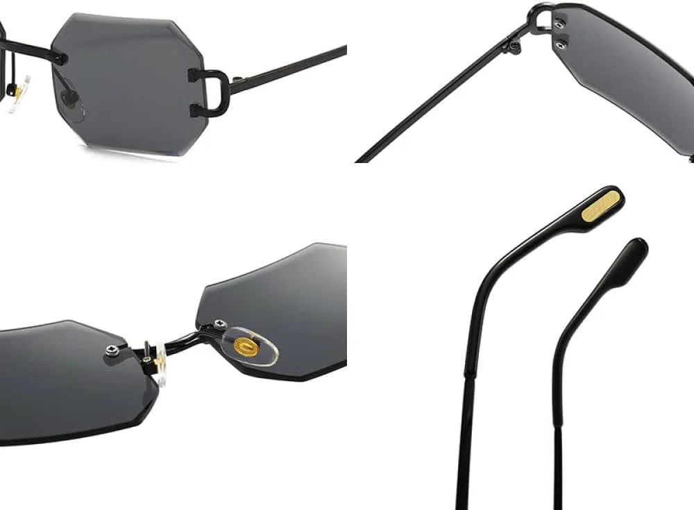 Винтажные квадратные солнцезащитные очки без оправы для женщин и мужчин, маленькие солнцезащитные очки для женщин с защитой от УФ-излучения UV400 MTZJH, Gray
Винтажные квадратные солнцезащитные очки без оправы для женщин и мужчин, маленькие солнцезащитные очки для женщин с защитой от УФ-излучения UV400 MTZJH, Gray