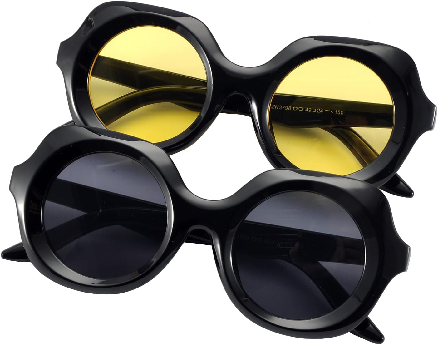 Модные солнцезащитные очки больших размеров для женщин, очки для активного отдыха, солнцезащитные очки для женщин для вождения SANHOOPOLO, Black Frame Grey Lens+black Frame Yellow Lens
Модные солнцезащитные очки больших размеров для женщин, очки для активного отдыха, солнцезащитные очки для женщин для вождения SANHOOPOLO, Black Frame Grey Lens+black Frame Yellow Lens