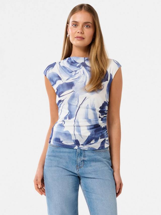 Майка Mel с цветочным принтом и сетчатыми вставками Forever New, Blue/White
Майка Mel с цветочным принтом и сетчатыми вставками Forever New, Blue/White
