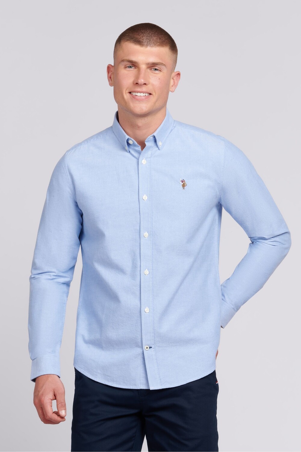 Мужская оксфордская рубашка персикового цвета Us Polo Assn U.S. Polo Assn, синий
Мужская оксфордская рубашка персикового цвета Us Polo Assn U.S. Polo Assn, синий