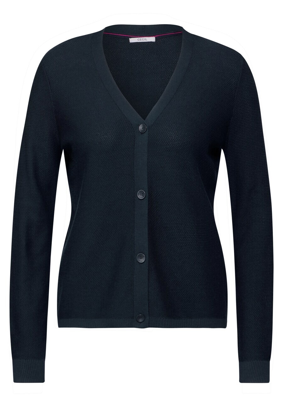 Вязаный кардиган CECIL Knit Cardigan, темно-синий 
Вязаный кардиган CECIL Knit Cardigan, темно-синий