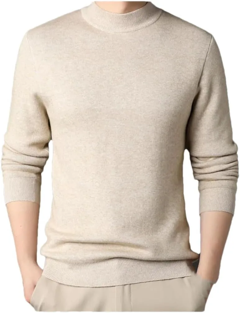 Мужской свитер с круглым вырезом, теплый, вязаный
Мужской свитер с круглым вырезом, теплый, вязаный