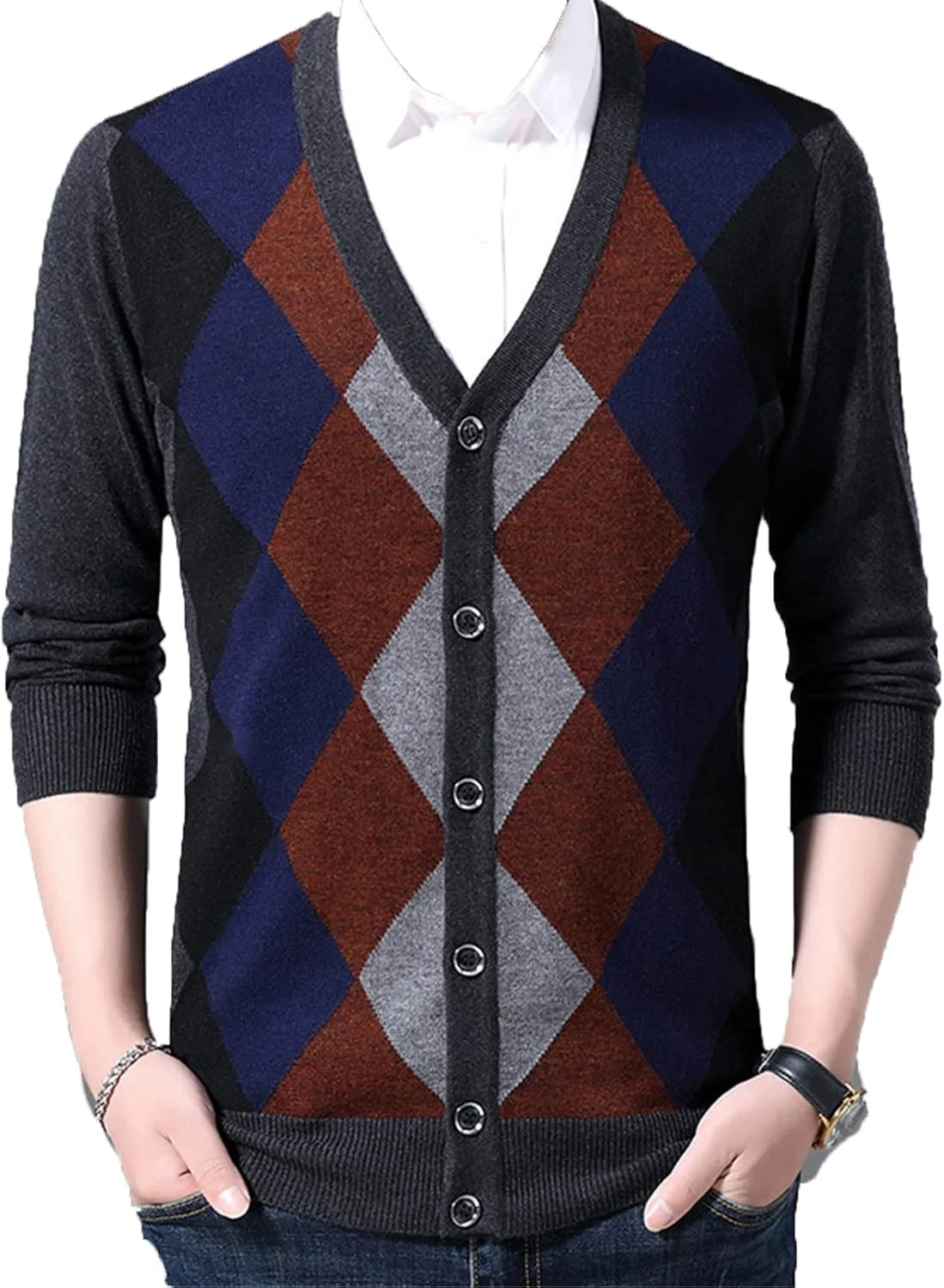 Мужской кардиган с V-образным вырезом и длинными рукавами Kaxiya2021
Мужской кардиган с V-образным вырезом и длинными рукавами Kaxiya2021