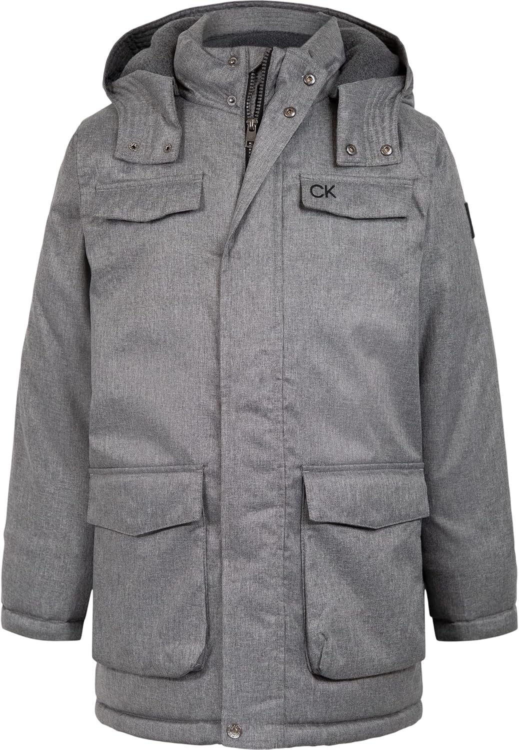 Куртка Calvin Klein Boys Resonsance в стиле милитари, Charcoal Heather
Куртка Calvin Klein Boys Resonsance в стиле милитари, Charcoal Heather