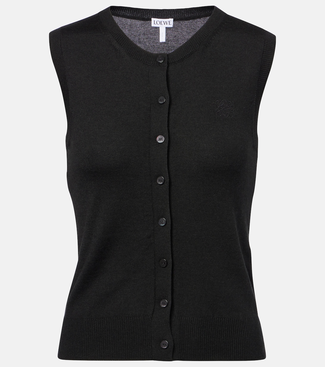 Топ из кашемира и шелка Anagram Loewe, черный
Топ из кашемира и шелка Anagram Loewe, черный