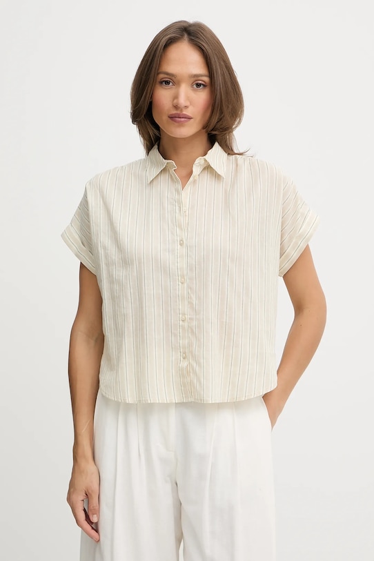 Рубашка с добавлением льна United Colors Of Benetton, бежевый
Рубашка с добавлением льна United Colors Of Benetton, бежевый