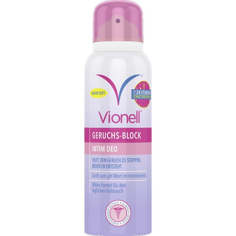 Дезодорант для интимной гигиены, блокирующий запах Vionell, 125 ml
Дезодорант для интимной гигиены, блокирующий запах Vionell, 125 ml