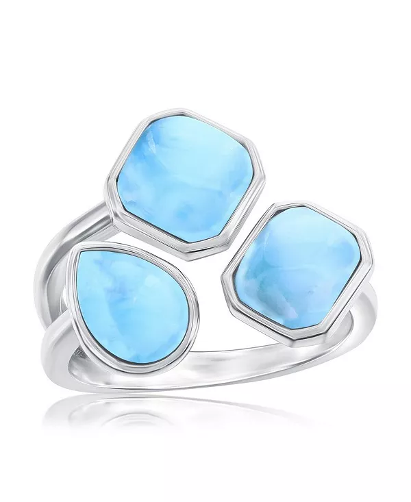 Кольцо из стерлингового серебра с многогранным ларимаром Caribbean Treasures, larimar
Кольцо из стерлингового серебра с многогранным ларимаром Caribbean Treasures, larimar