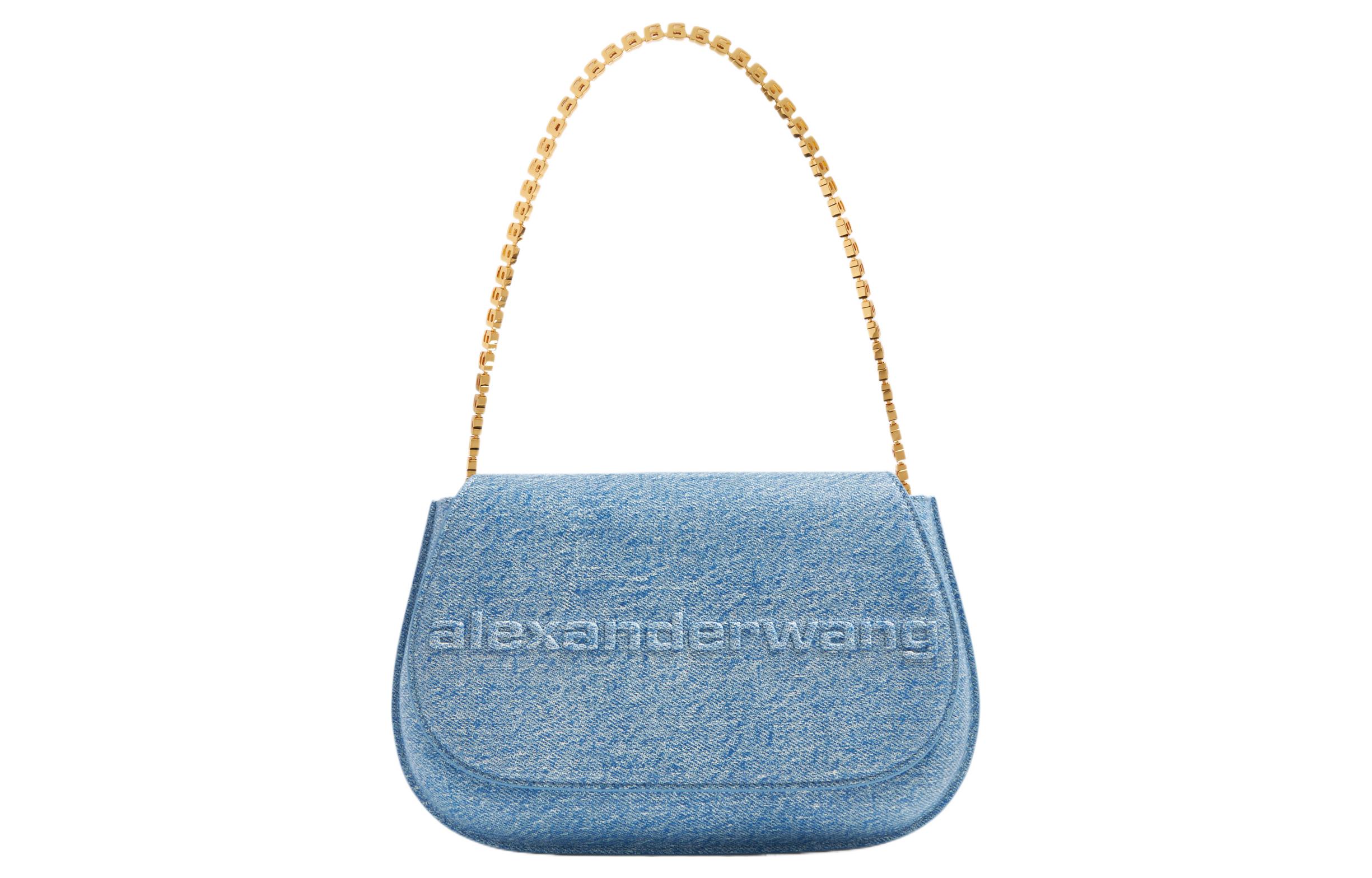 Alexander Wang Кожаная сумка через плечо женская синяя
Alexander Wang Кожаная сумка через плечо женская синяя