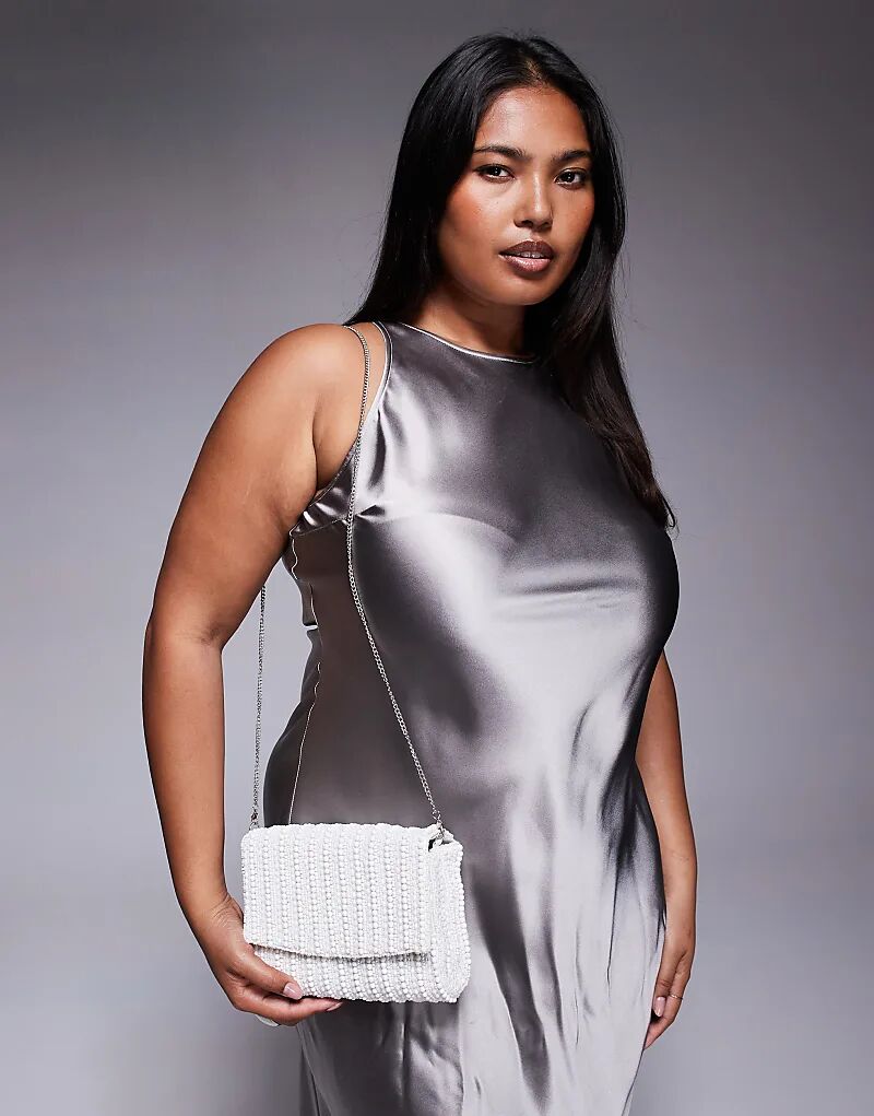 Сумка через плечо True Decadence с отделкой бисером белого цвета
Сумка через плечо True Decadence с отделкой бисером белого цвета