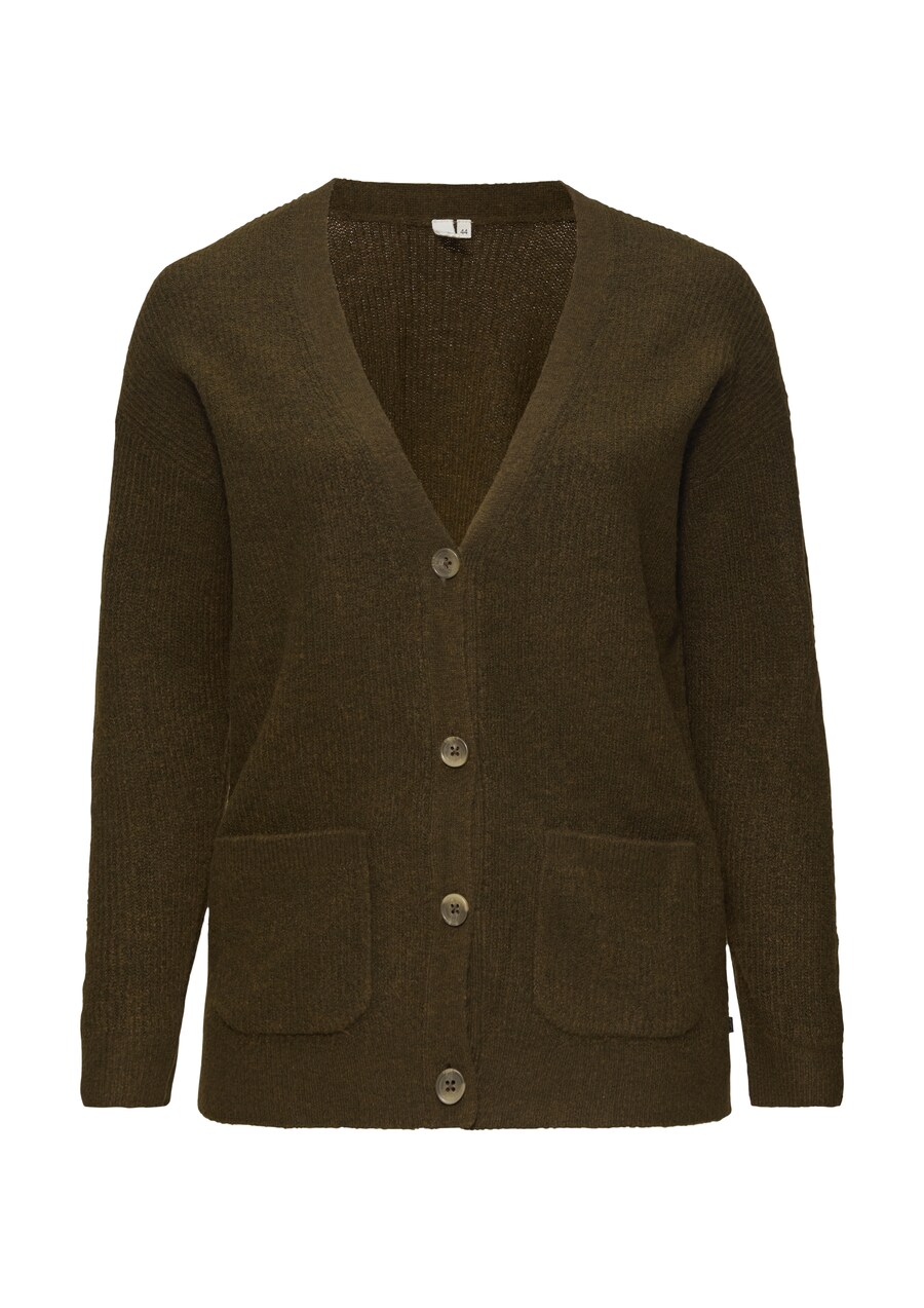 Вязаный кардиган QS, коричневый
Вязаный кардиган QS, коричневый