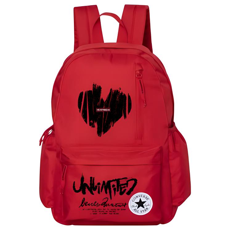 Converse Полиэстеровый рюкзак обычный унисекс красный, Heart 
Converse Полиэстеровый рюкзак обычный унисекс красный, Heart