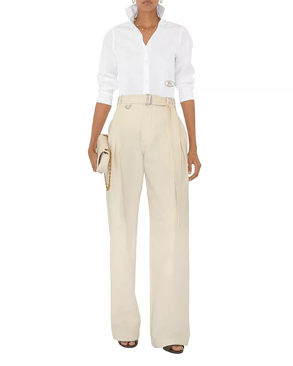 Приталенная рубашка из хлопкового поплина Burberry, белый
Приталенная рубашка из хлопкового поплина Burberry, белый