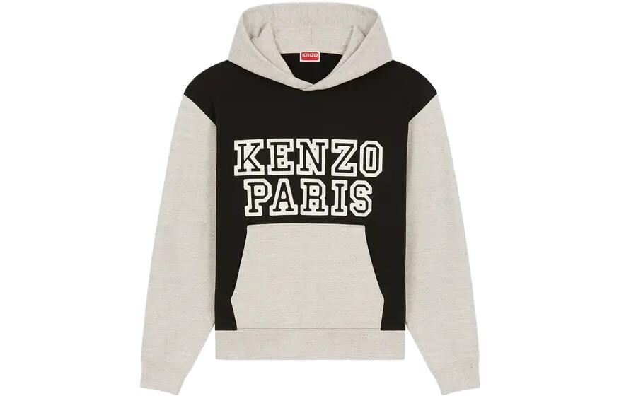Толстовка мужская Kenzo Colour-block, серый / черный 
Толстовка мужская Kenzo Colour-block, серый / черный
