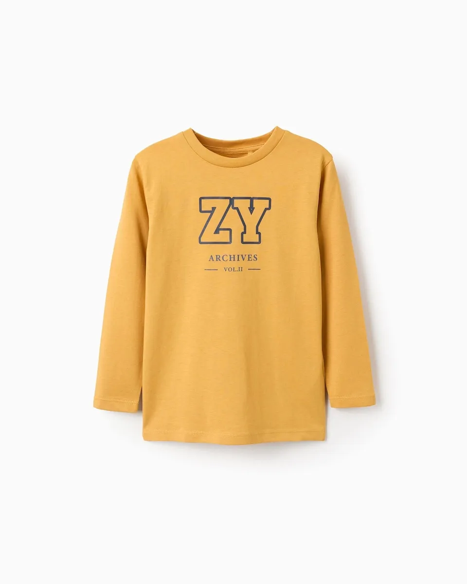 Детская футболка для мальчика 100% хлопок с принтом Zippy, желтый
Детская футболка для мальчика 100% хлопок с принтом Zippy, желтый