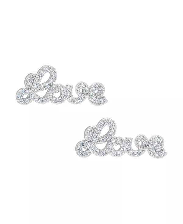 Серьги-Гвоздики с надписью «любовь» из посеребренной латуни с кубическим цирконием Macy'S, silver
Серьги-Гвоздики с надписью «любовь» из посеребренной латуни с кубическим цирконием Macy'S, silver